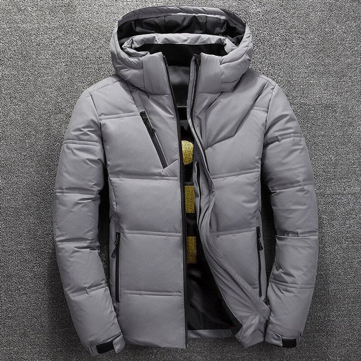 Herren Jacke Winterjacke Gefüttert Mit Abnehmbarer Kapuze Und Praktischen Taschen Für Kalte Tage 0