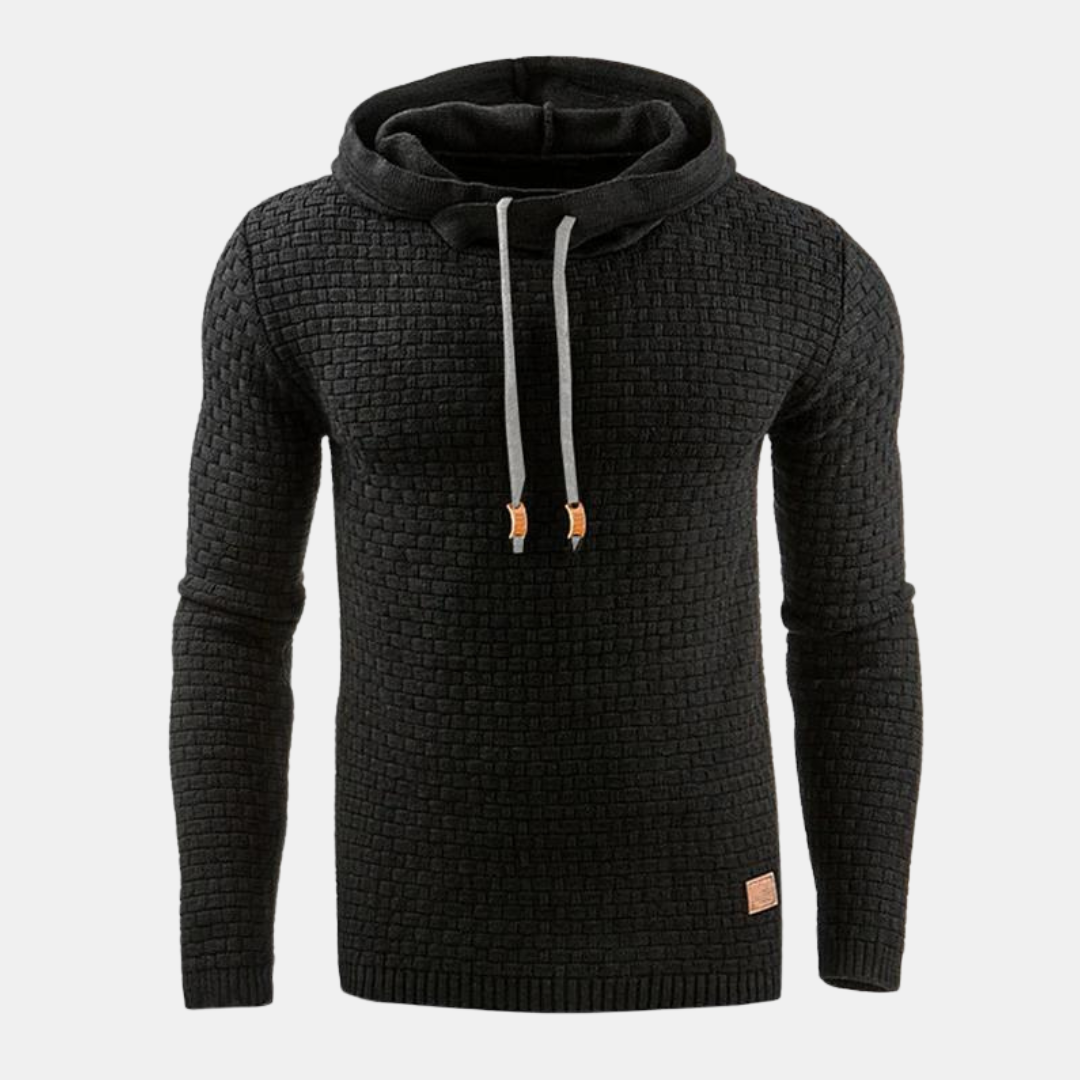 Herren Kapuzenpullover Vintage-Stil mit Muster Komfortabler Hoodie für Freizeit und Outdoor 2
