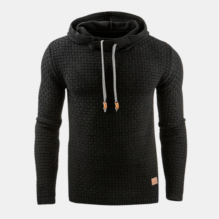 Herren Kapuzenpullover Vintage-Stil mit Muster Komfortabler Hoodie für Freizeit und Outdoor 2