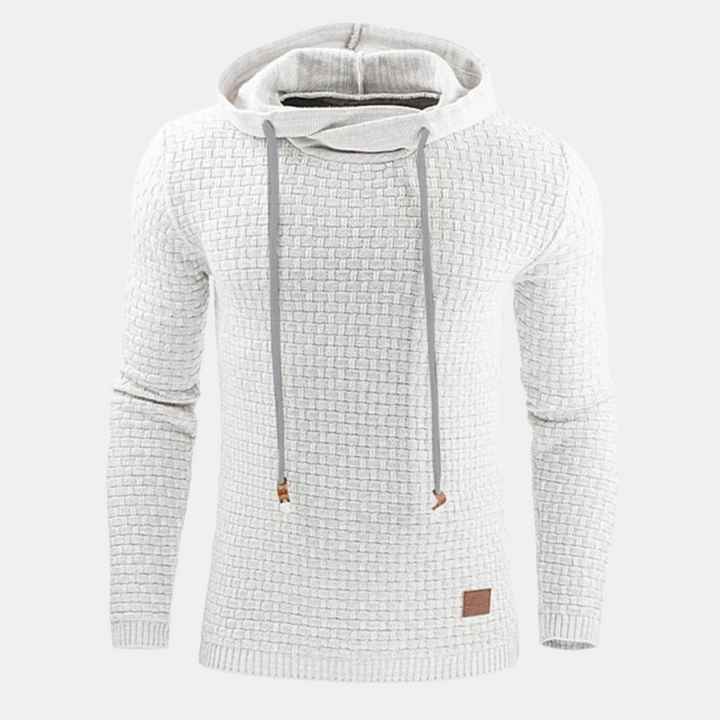 Herren Kapuzenpullover Vintage-Stil mit Muster Komfortabler Hoodie für Freizeit und Outdoor 3