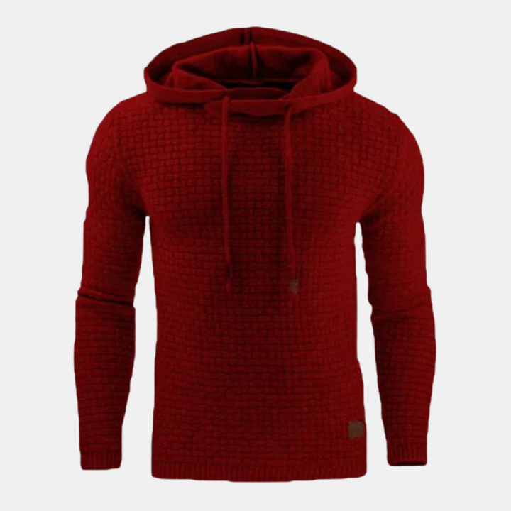 Herren Kapuzenpullover Vintage-Stil mit Muster Komfortabler Hoodie für Freizeit und Outdoor 4