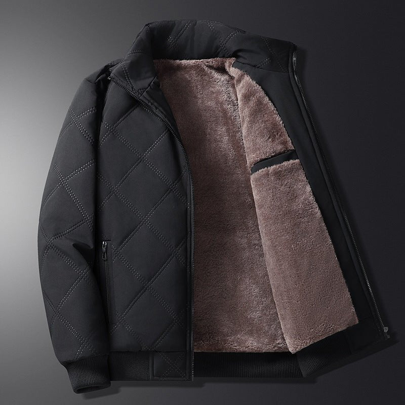 Herren Langarm-Winterjacke mit Taschen 2