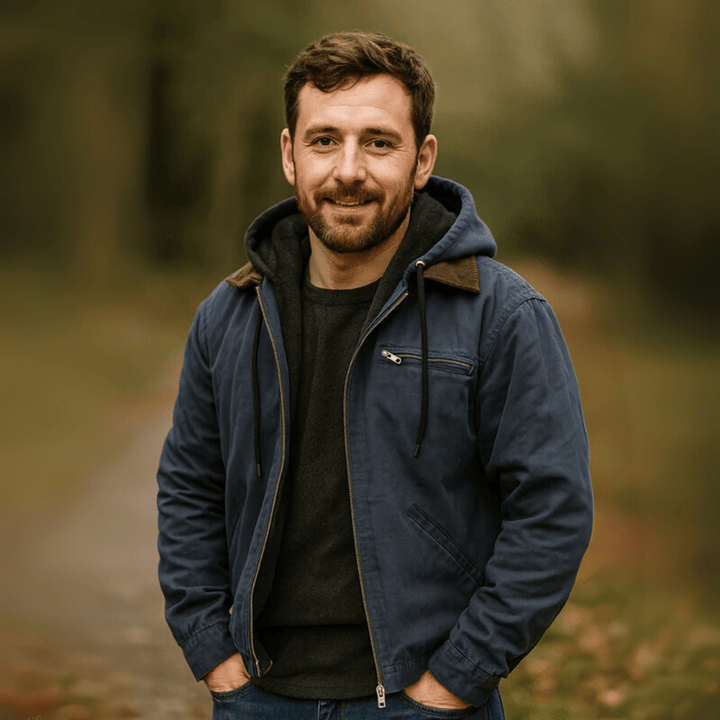 Herren Leder Winterjacke mit Kapuze und Reißverschluss – Robuster Urbaner Stil für Kalte Tage 3