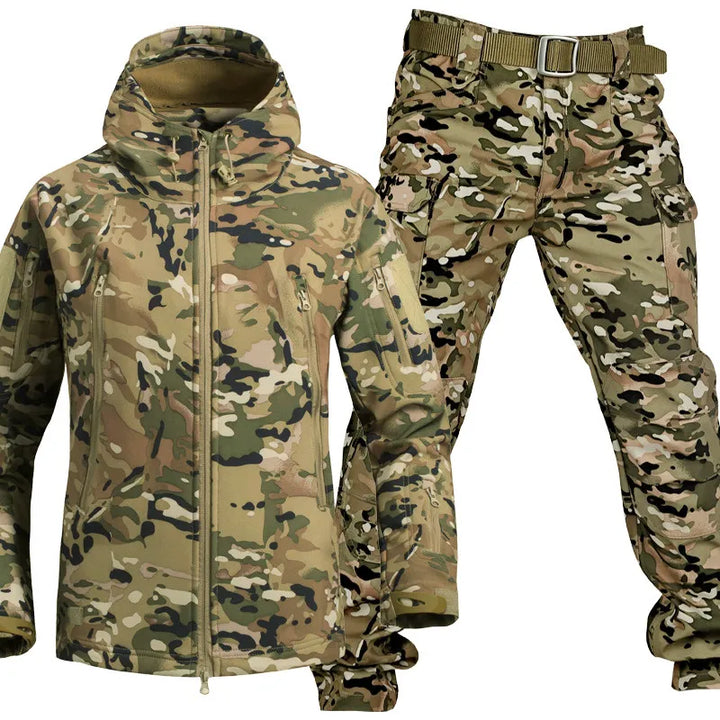 Herren Outdoor Set wasserdicht mit Fleecefutter 10