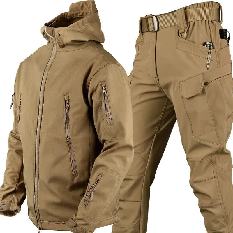 Herren Outdoor Set wasserdicht mit Fleecefutter 12