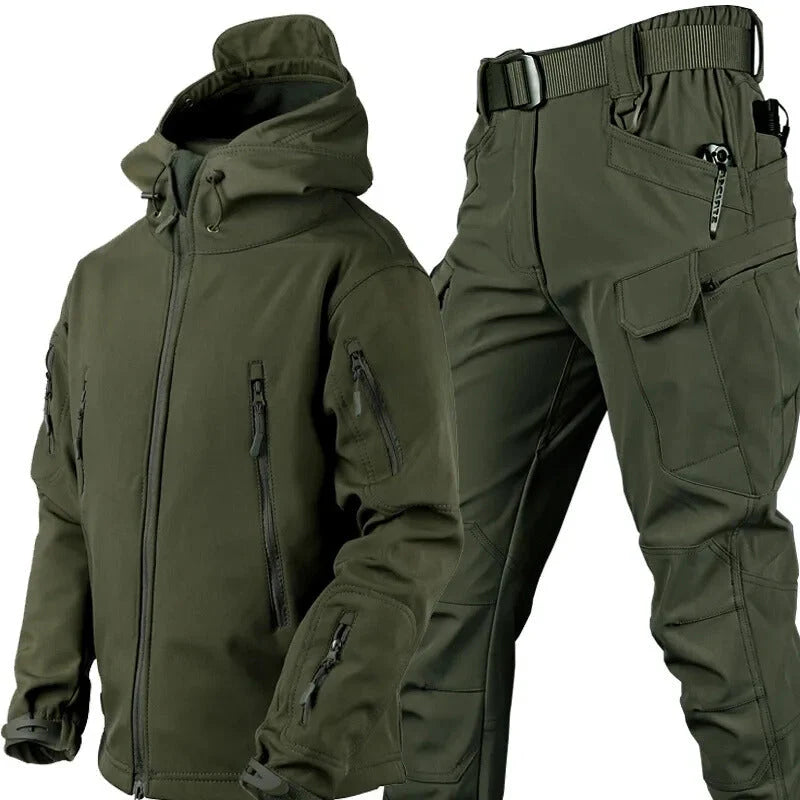 Herren Outdoor Set wasserdicht mit Fleecefutter 13