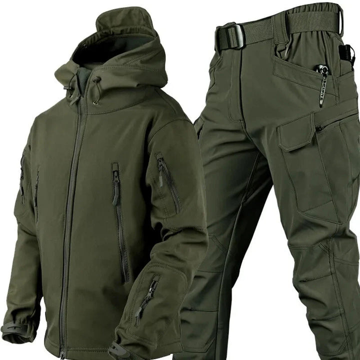 Herren Outdoor Set wasserdicht mit Fleecefutter 13