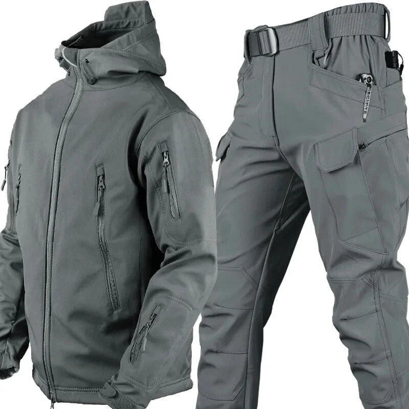 Herren Outdoor Set wasserdicht mit Fleecefutter 9
