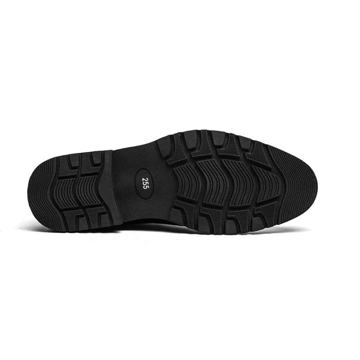 Herren Stiefeletten Schwarz Mit Doppelschnalle & Arch Support – Orthopädische Elegante Stiefeletten Für Komfort 4