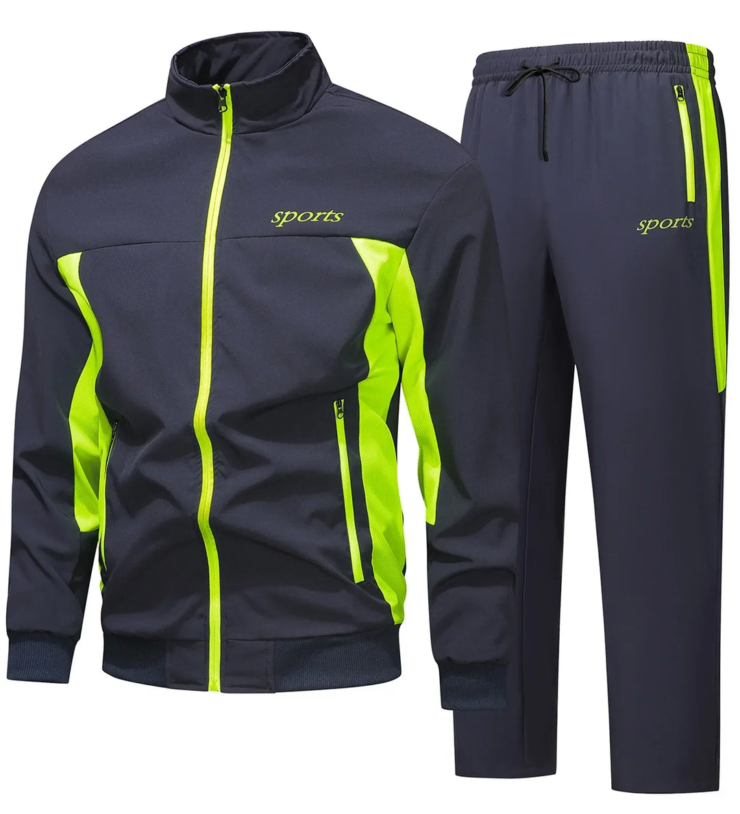 Herren Trainingsanzug Set Sportlich Modern Jogginganzug Freizeitanzug 0