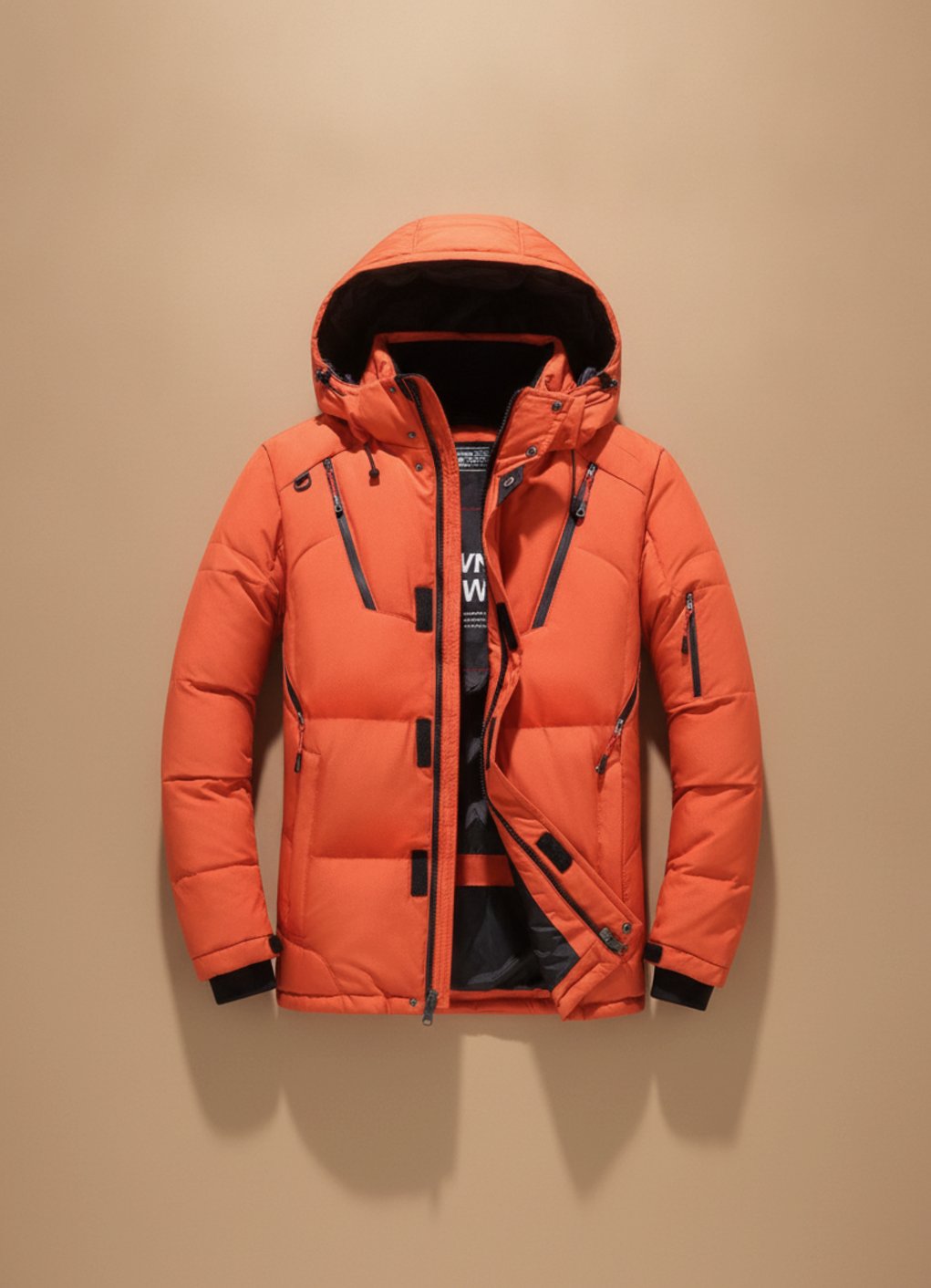 Herren Winterjacke Winddicht Gefüttert mit Kapuze – Warme Outdoorjacke für Kalte Tage 1