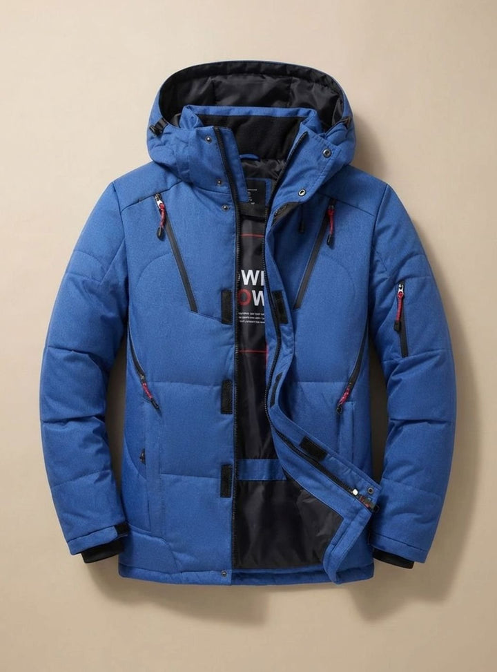 Herren Winterjacke Winddicht Gefüttert mit Kapuze – Warme Outdoorjacke für Kalte Tage 3