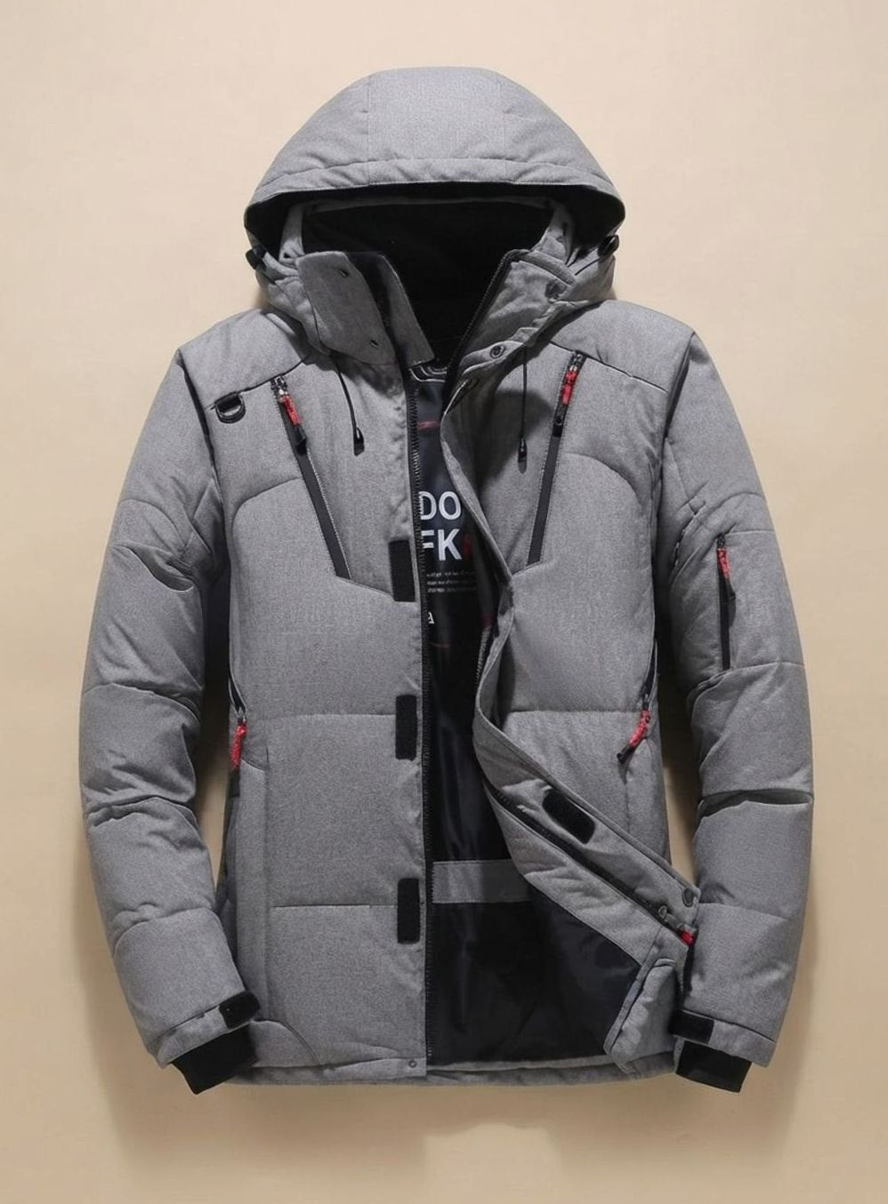 Herren Winterjacke Winddicht Gefüttert mit Kapuze – Warme Outdoorjacke für Kalte Tage 4