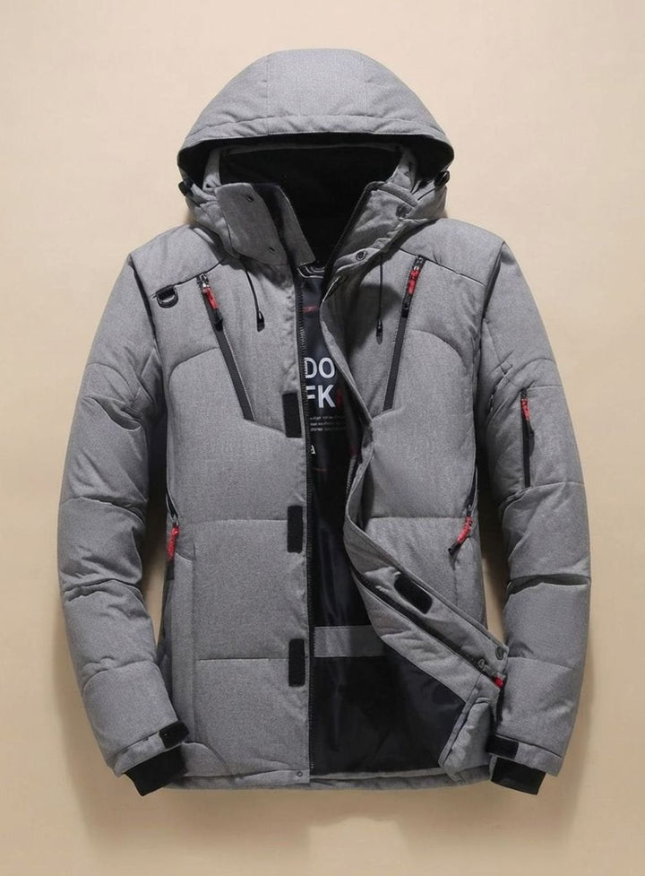 Herren Winterjacke Winddicht Gefüttert mit Kapuze – Warme Outdoorjacke für Kalte Tage 4