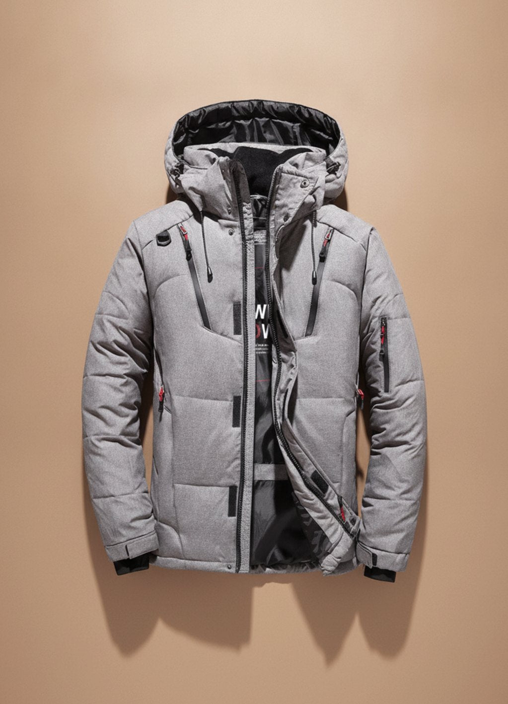 Herren Winterjacke Winddicht Gefüttert mit Kapuze – Warme Outdoorjacke für Kalte Tage 5