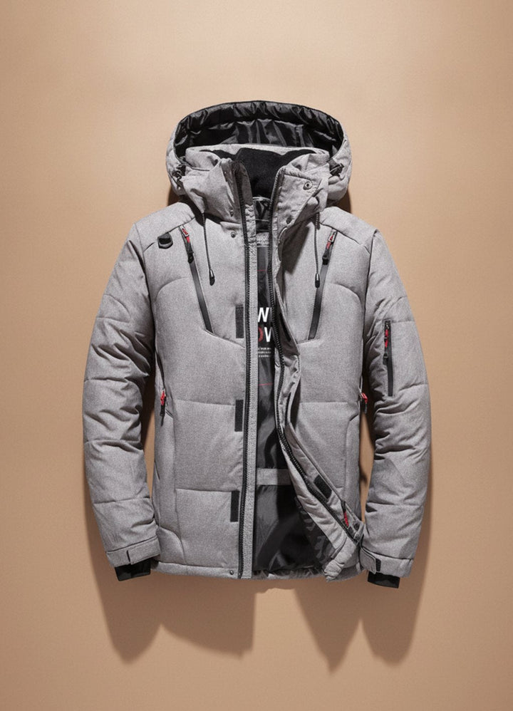 Herren Winterjacke Winddicht Gefüttert mit Kapuze – Warme Outdoorjacke für Kalte Tage 5