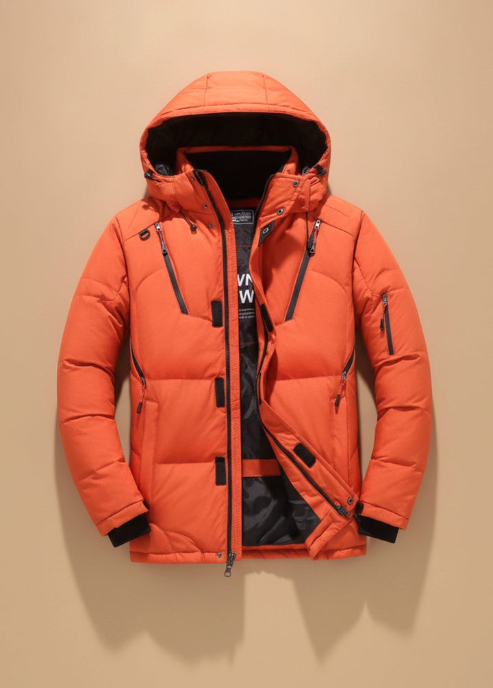Herren Winterjacke Winddicht Gefüttert mit Kapuze – Warme Outdoorjacke für Kalte Tage 6