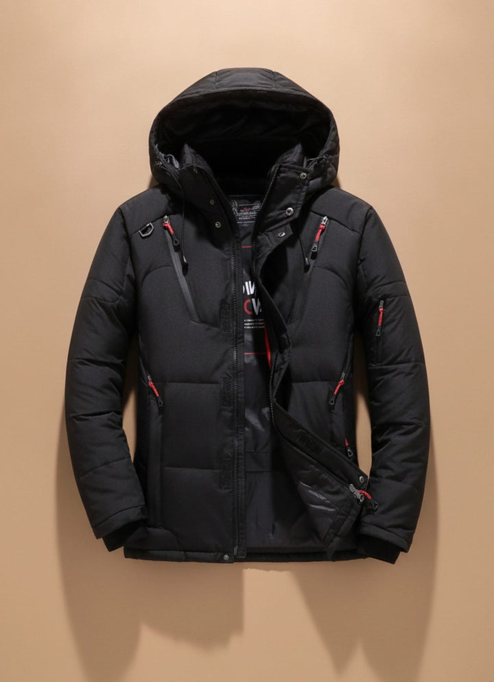 Herren Winterjacke Winddicht Gefüttert mit Kapuze – Warme Outdoorjacke für Kalte Tage 7