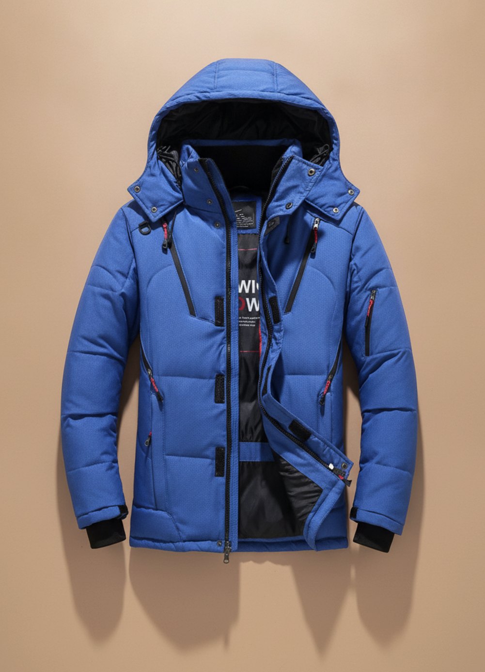 Herren Winterjacke Winddicht Gefüttert mit Kapuze – Warme Outdoorjacke für Kalte Tage 8