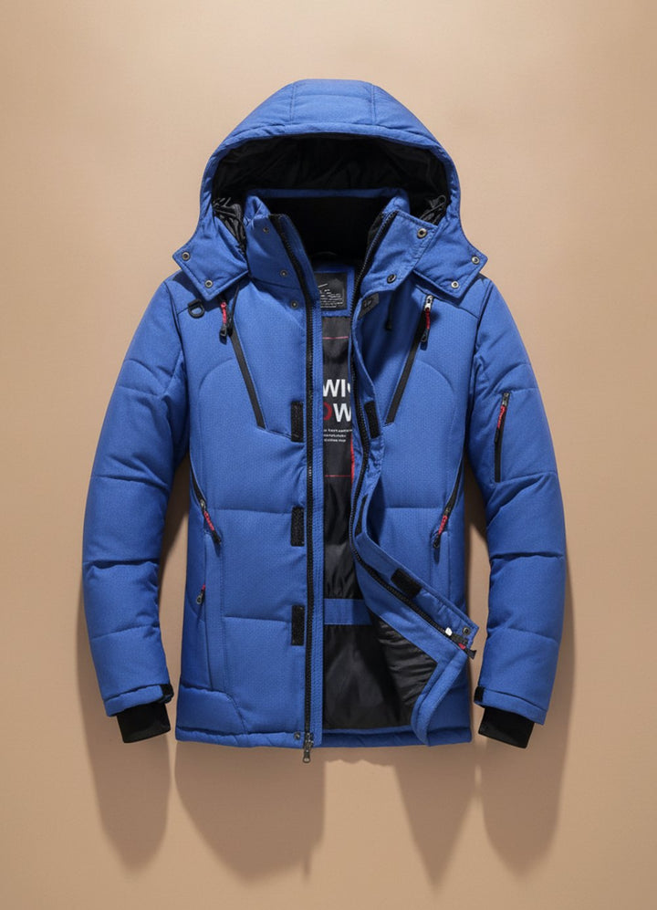 Herren Winterjacke Winddicht Gefüttert mit Kapuze – Warme Outdoorjacke für Kalte Tage 8