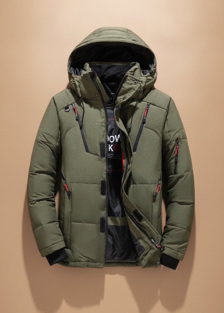 Herren Winterjacke Winddicht Gefüttert mit Kapuze – Warme Outdoorjacke für Kalte Tage 9