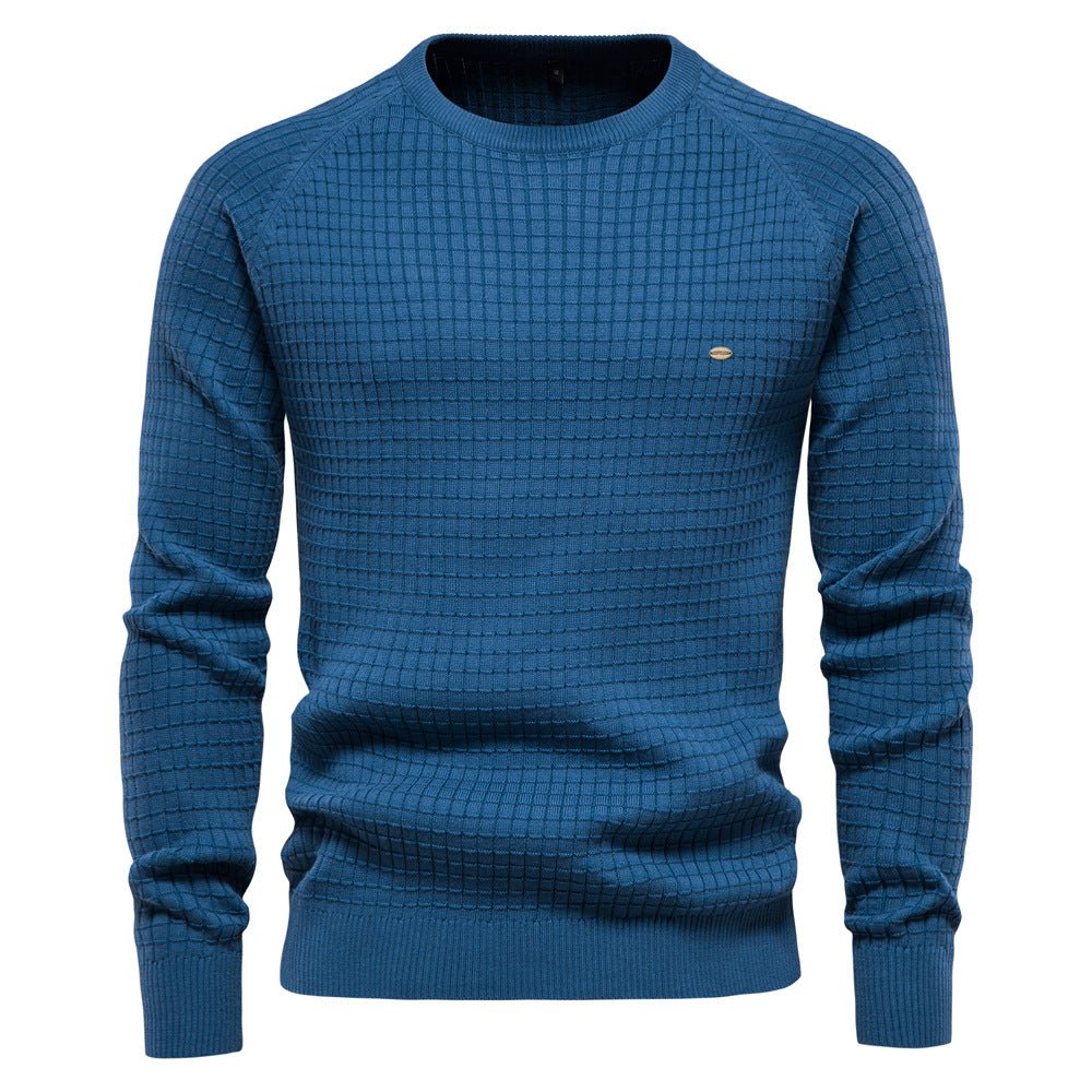 Herrenpullover Winter Strukturierter Langarm Wärmend Modernes Design für Stilvolle Looks 1