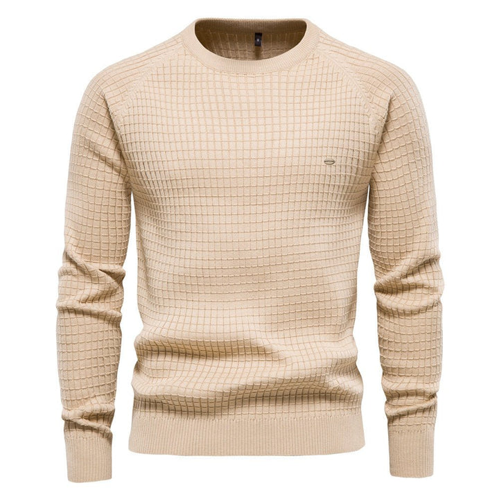 Herrenpullover Winter Strukturierter Langarm Wärmend Modernes Design für Stilvolle Looks 3
