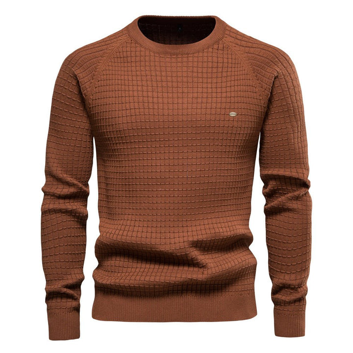 Herrenpullover Winter Strukturierter Langarm Wärmend Modernes Design für Stilvolle Looks 4