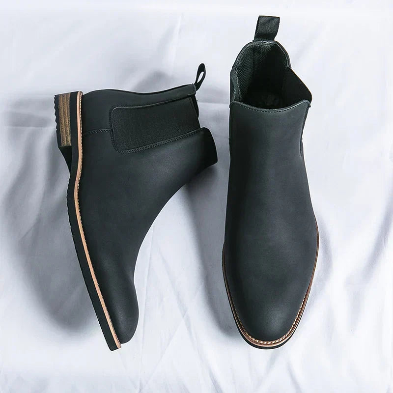 Herrenstiefel Leder mit Orthopädischem Arch Support – Minimalistische Chelsea Boots für Komfort und Stil 0