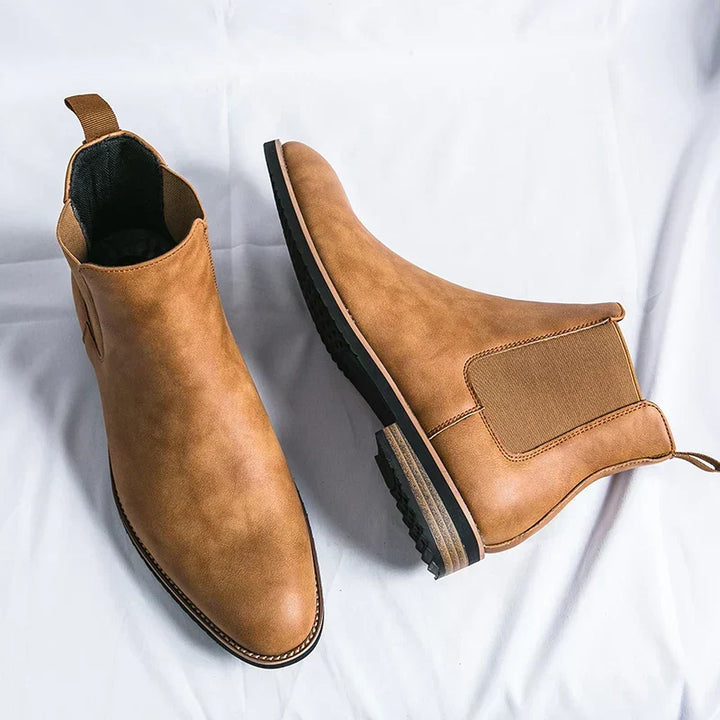 Herrenstiefel Leder mit Orthopädischem Arch Support – Minimalistische Chelsea Boots für Komfort und Stil 1