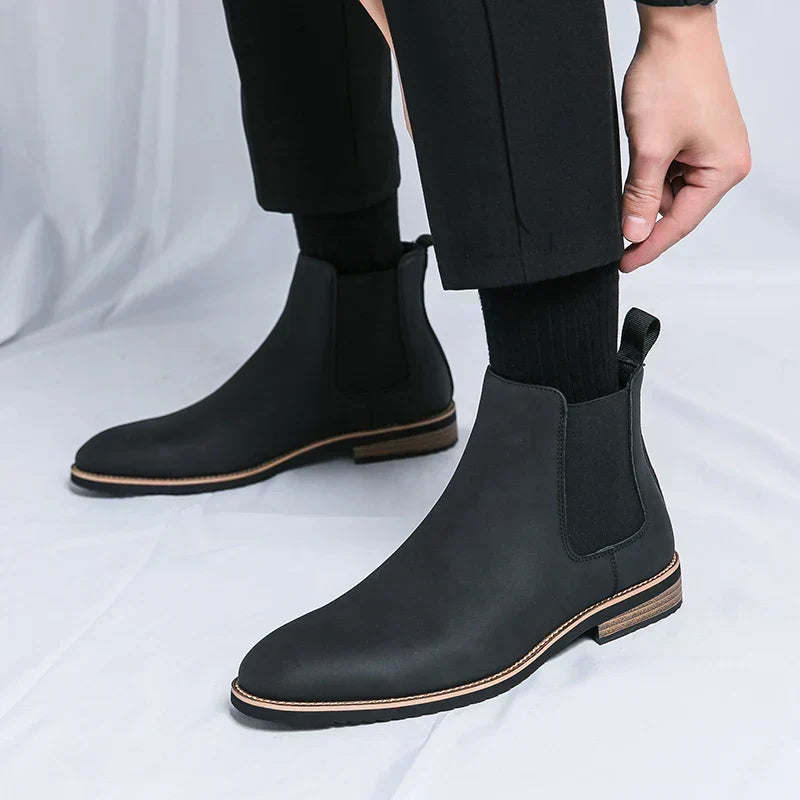 Herrenstiefel Leder mit Orthopädischem Arch Support – Minimalistische Chelsea Boots für Komfort und Stil 4