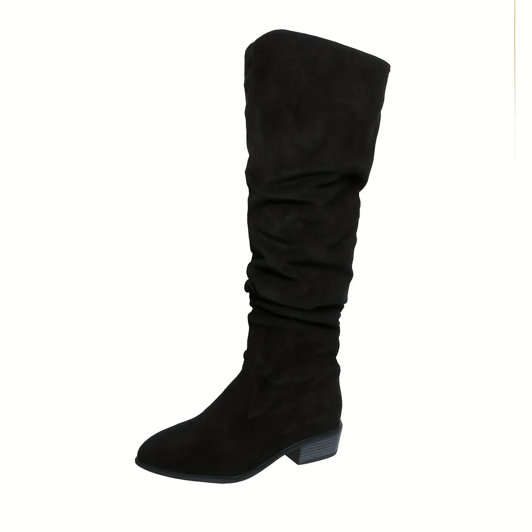 Jacinda | Damen Overknee-Stiefel mit niedrigem Blockabsatz 7