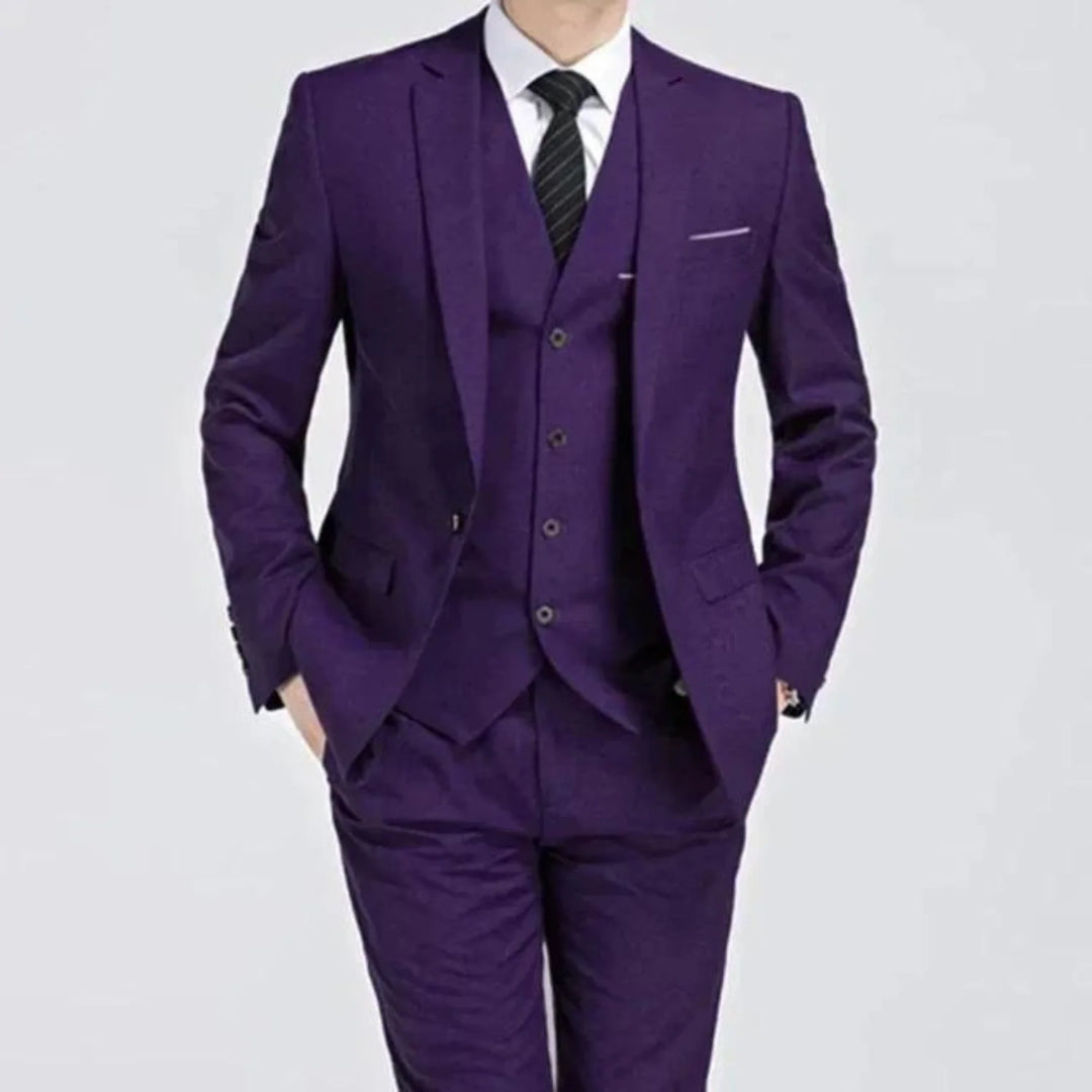 Klassischer Herren Dreiteiliger Anzug für Herbst und Winter – Eleganter Business Look 0