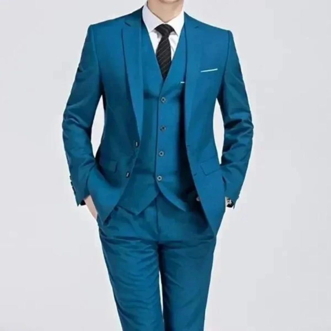 Klassischer Herren Dreiteiliger Anzug für Herbst und Winter – Eleganter Business Look 3
