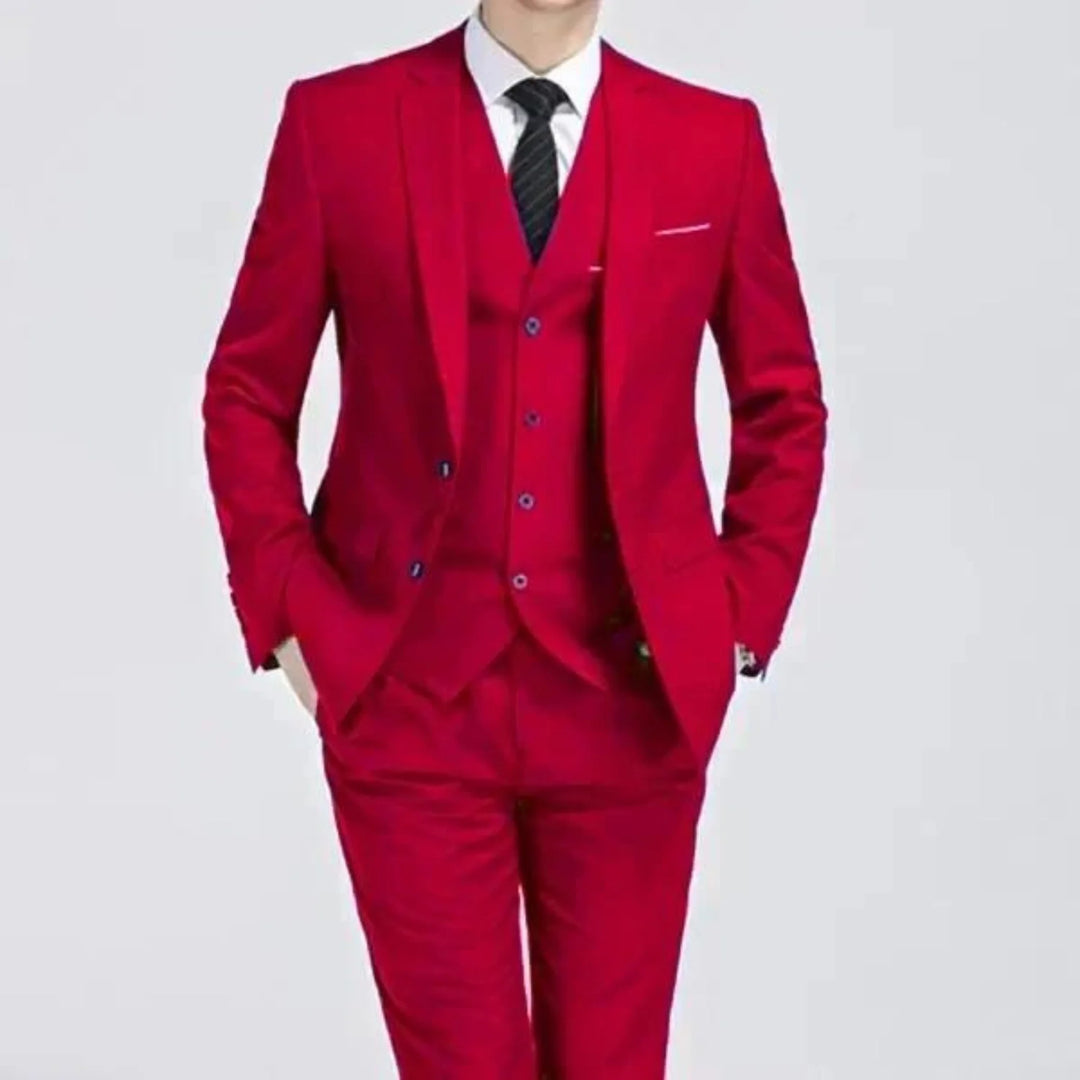 Klassischer Herren Dreiteiliger Anzug für Herbst und Winter – Eleganter Business Look 6