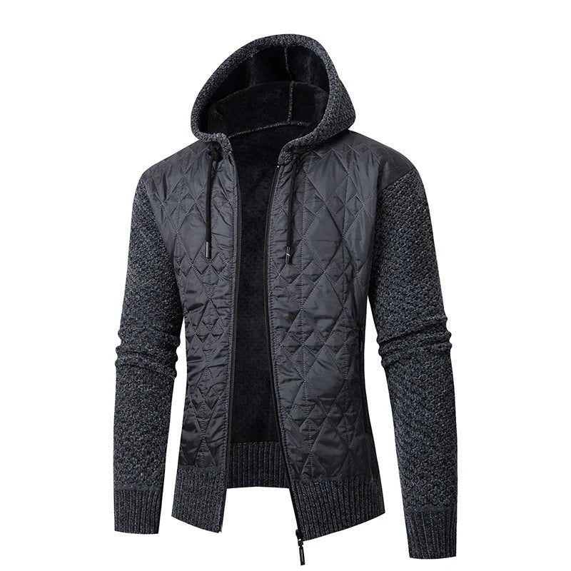 Konstantin | Kapuzenjacke mit Wattierung und Teddyfutter 7