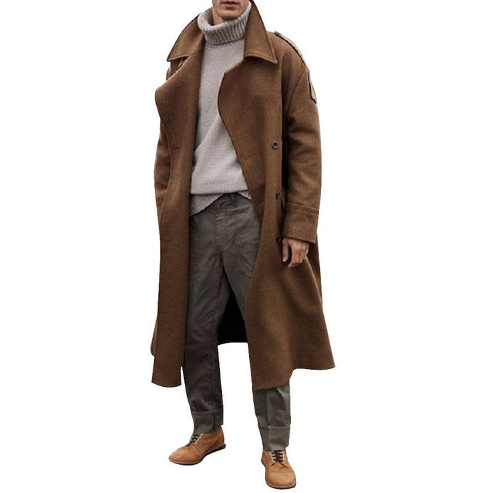 Langer Herrenmantel mit lockerem Schnitt für eleganten Alltagsstil 3