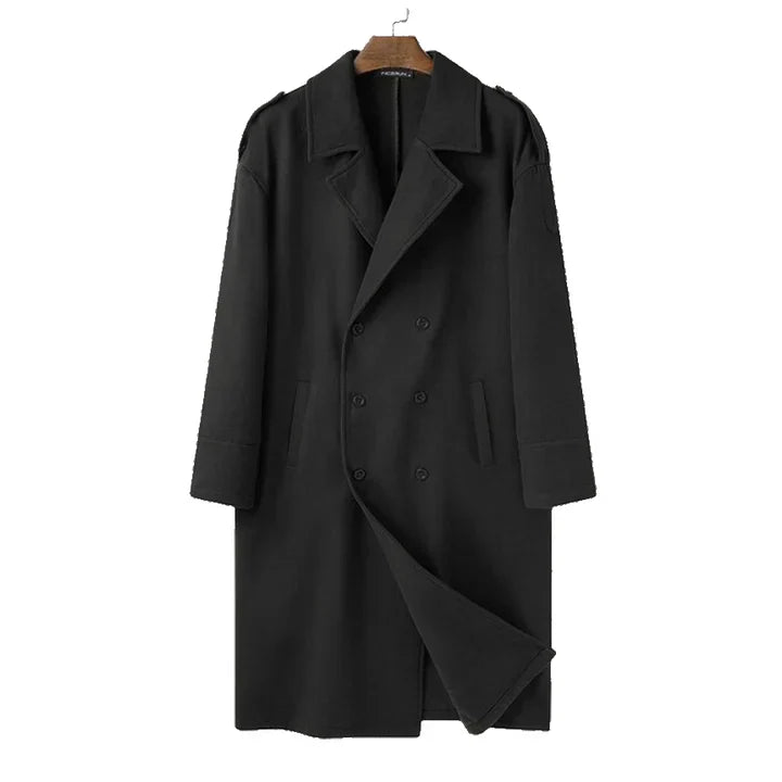 Langer Herrenmantel mit lockerem Schnitt für eleganten Alltagsstil 6