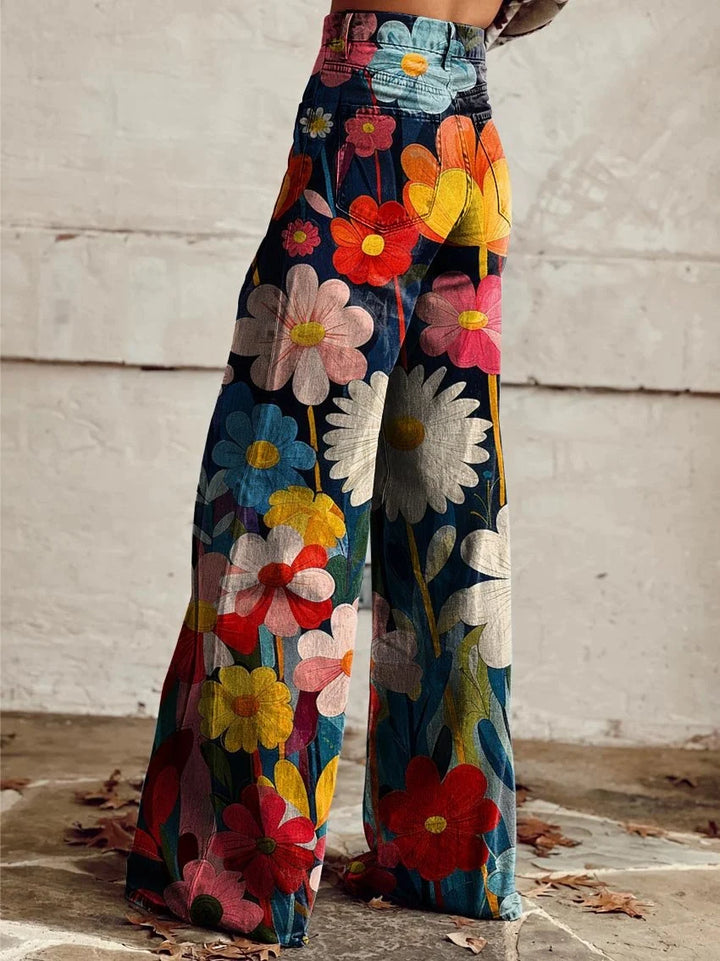Léna - Florale Weite Hose 2