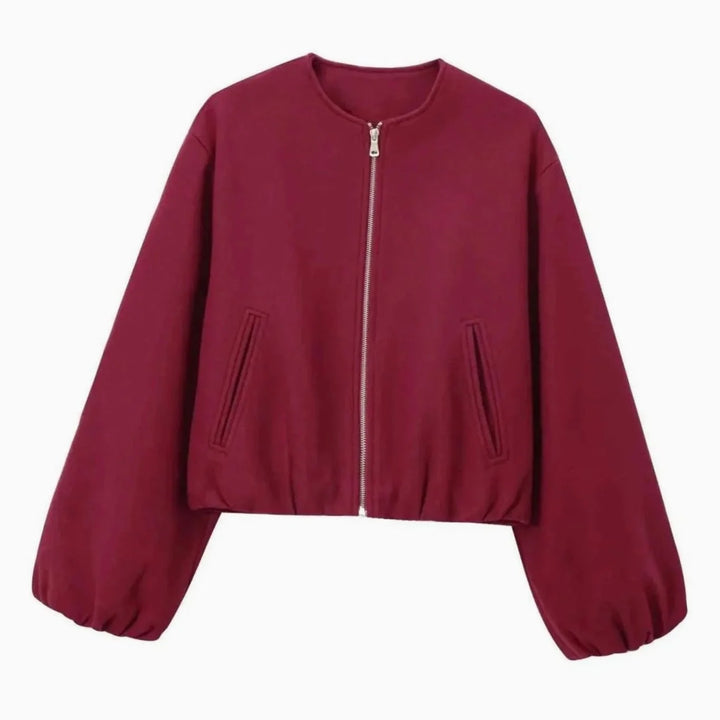Leonie | Damen Oversized Bomberjacke mit Ballonärmeln und Reißverschluss 6