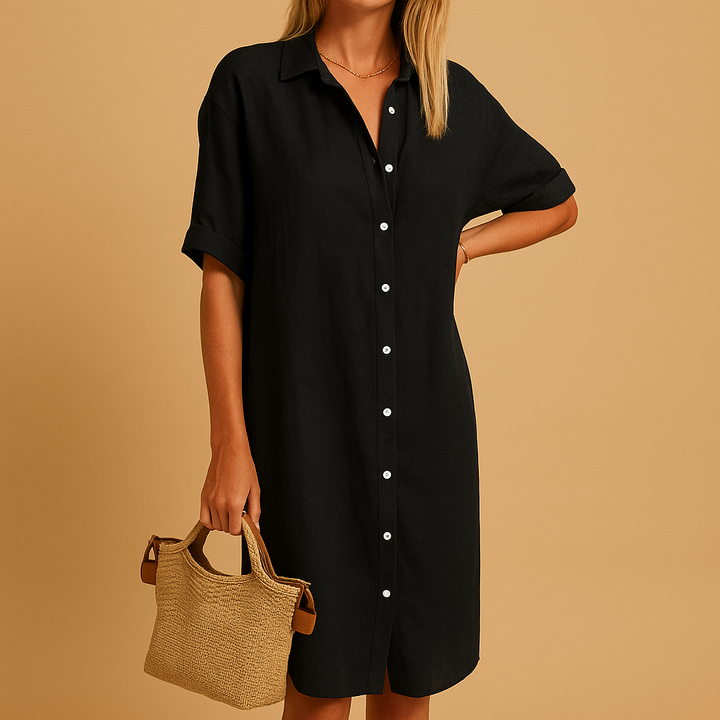 Luftiges Damen-Hemdkleid für den Sommer – Bequem und Vielseitig 0