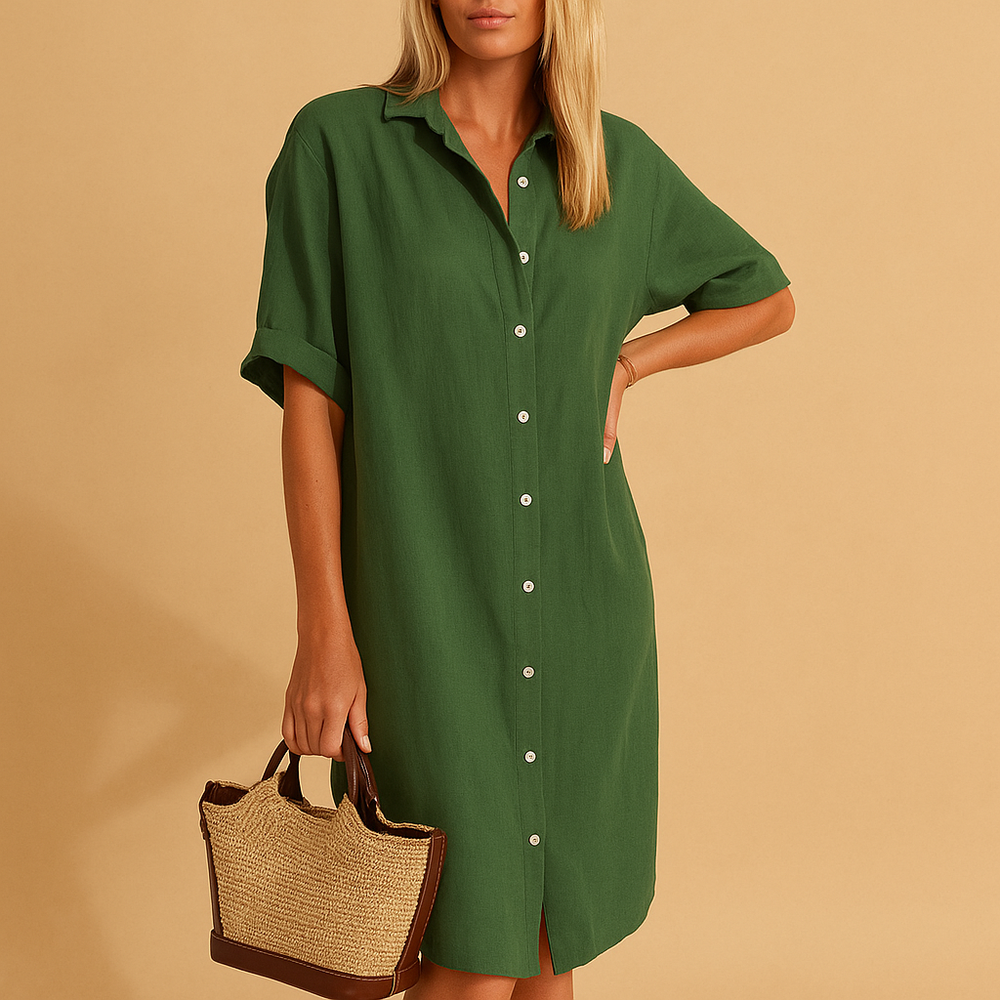 Luftiges Damen-Hemdkleid für den Sommer – Bequem und Vielseitig 1