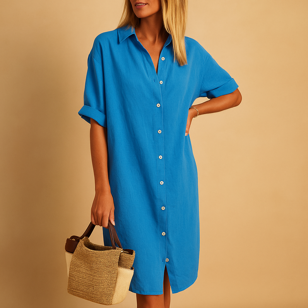 Luftiges Damen-Hemdkleid für den Sommer – Bequem und Vielseitig 2