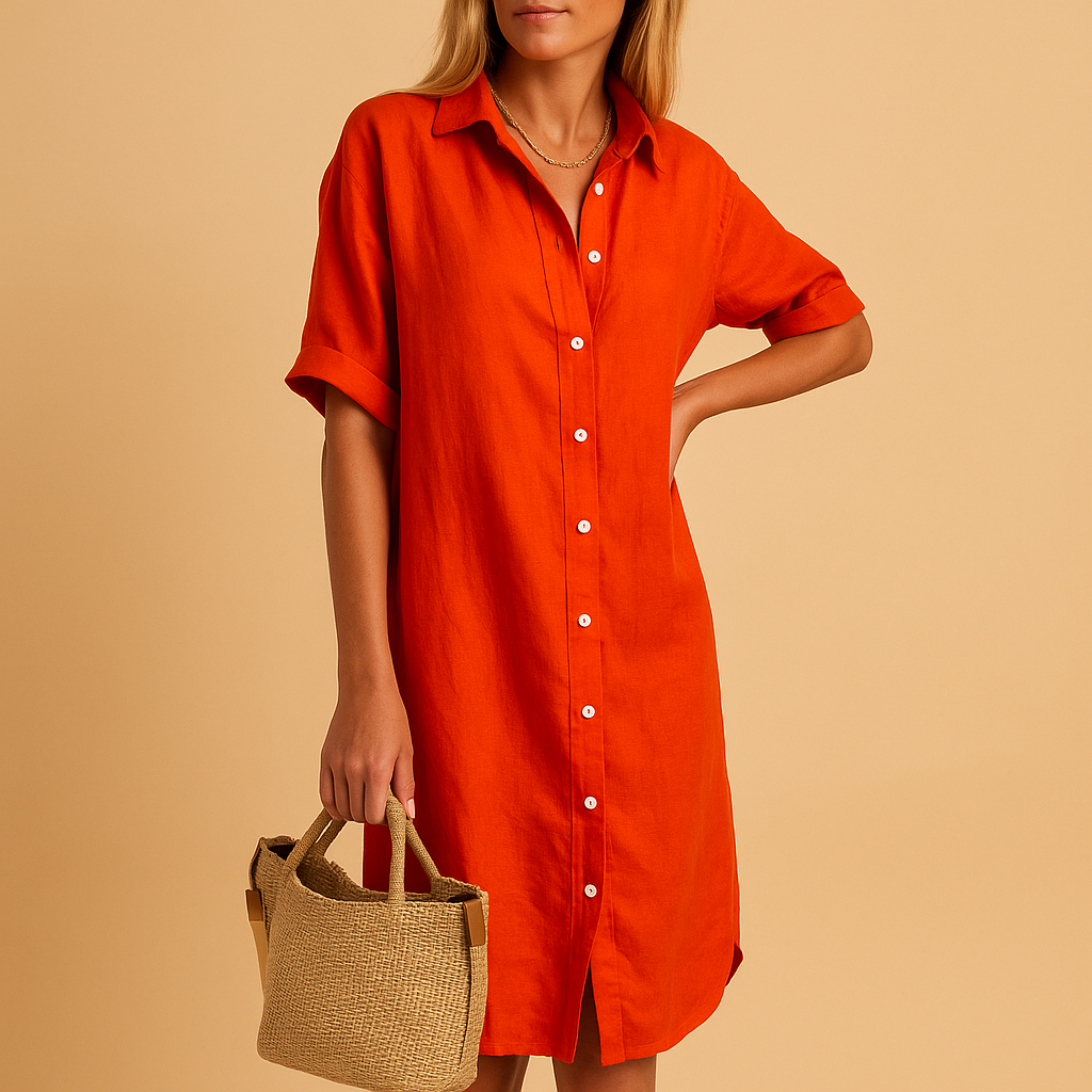 Luftiges Damen-Hemdkleid für den Sommer – Bequem und Vielseitig 3