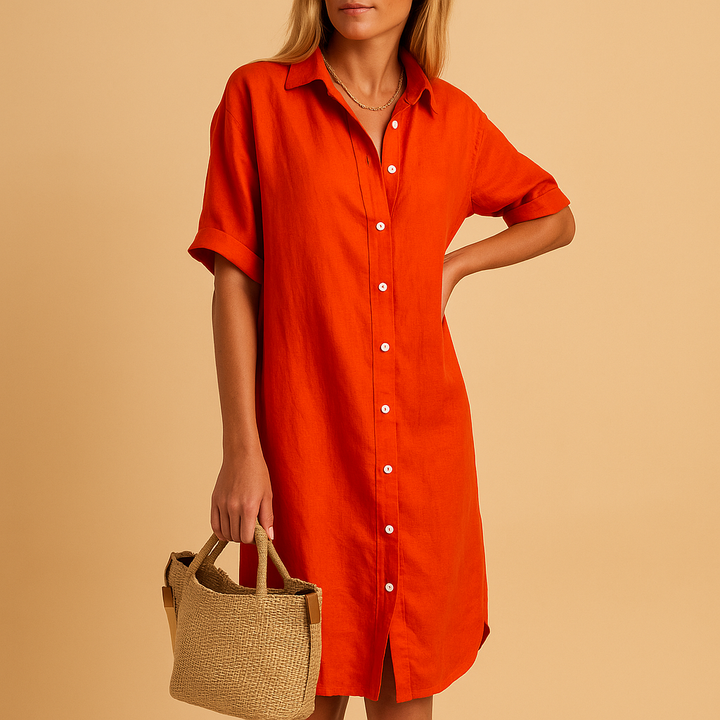 Luftiges Damen-Hemdkleid für den Sommer – Bequem und Vielseitig 3
