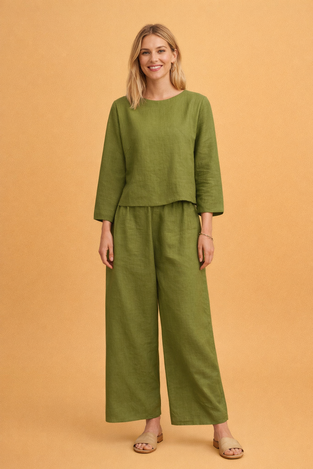 Luftiges Set aus Bluse und Hose für Damen – Elegante Sommermode 3