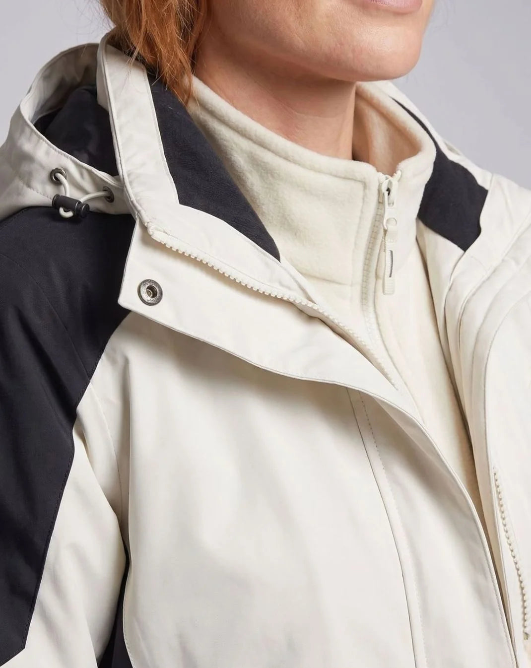 Luisa | Damen Wasserdichte Outdoor-Jacke mit Kapuze Atmungsaktiv Zweilagig 3