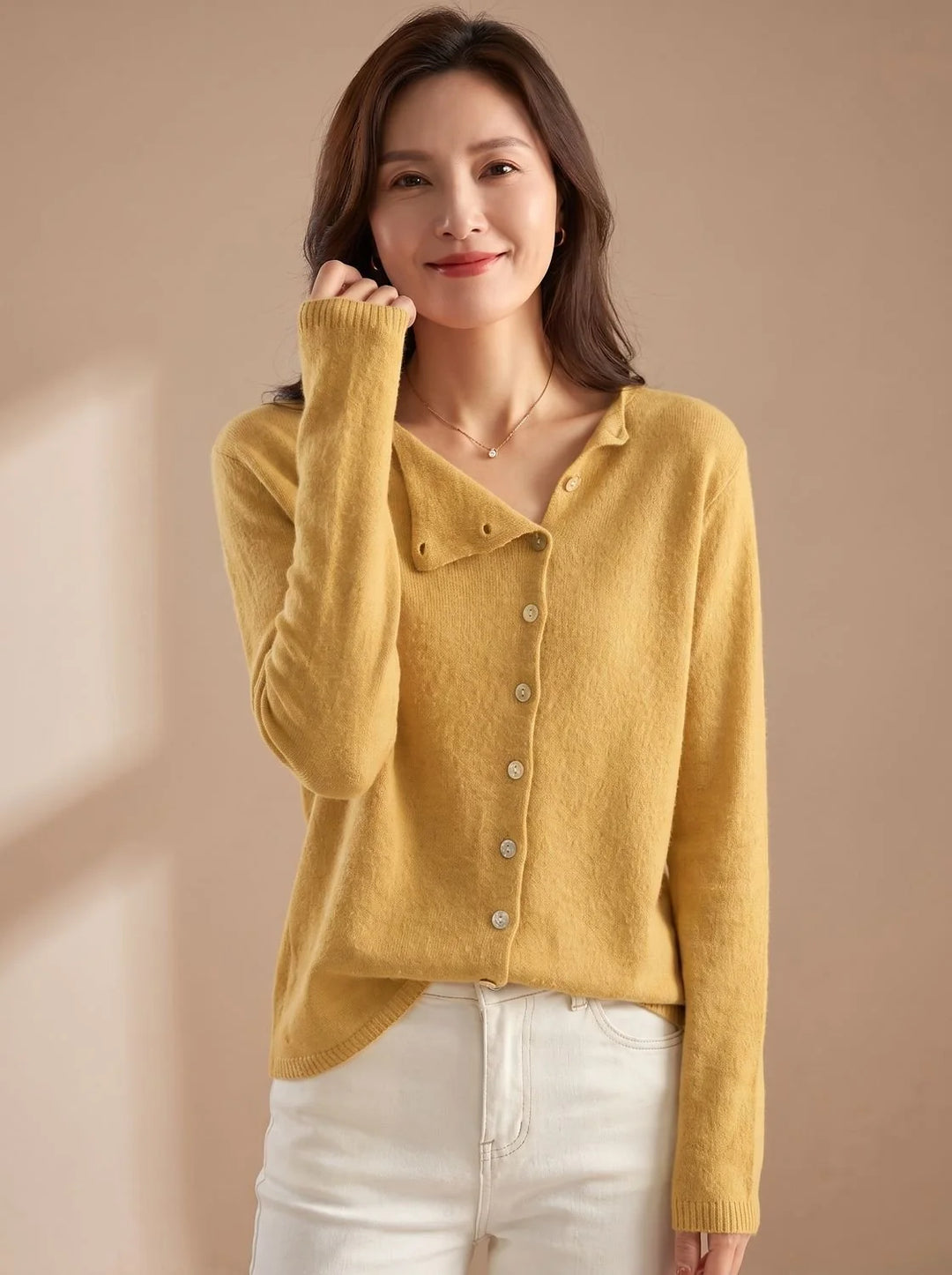 Marie | Damen Strickpullover Warm Gemütlich Klassisch 2
