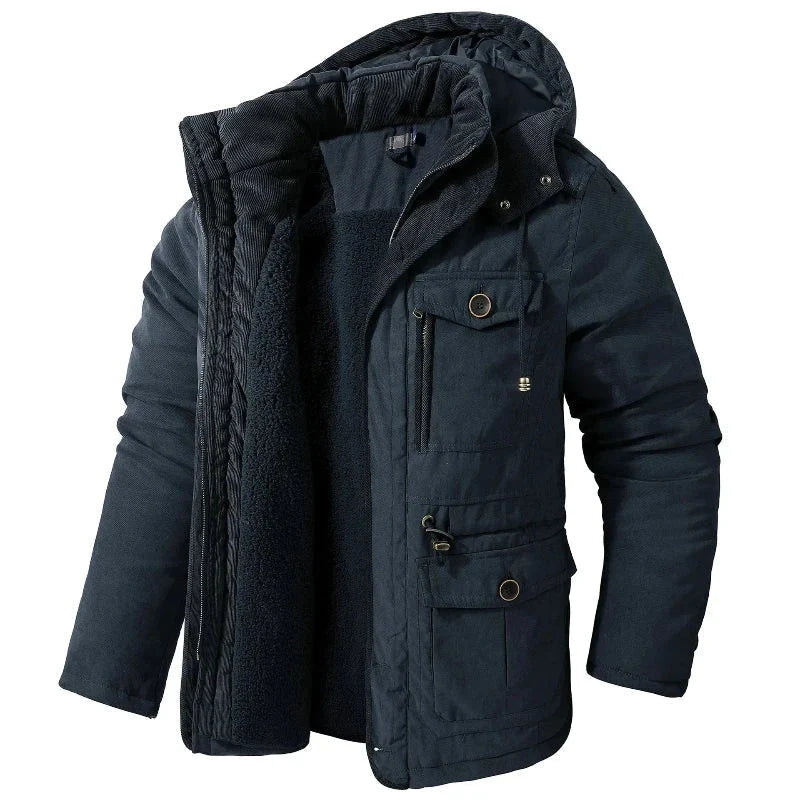 Mason | Herren Parka mit Kapuze und Taschen 1