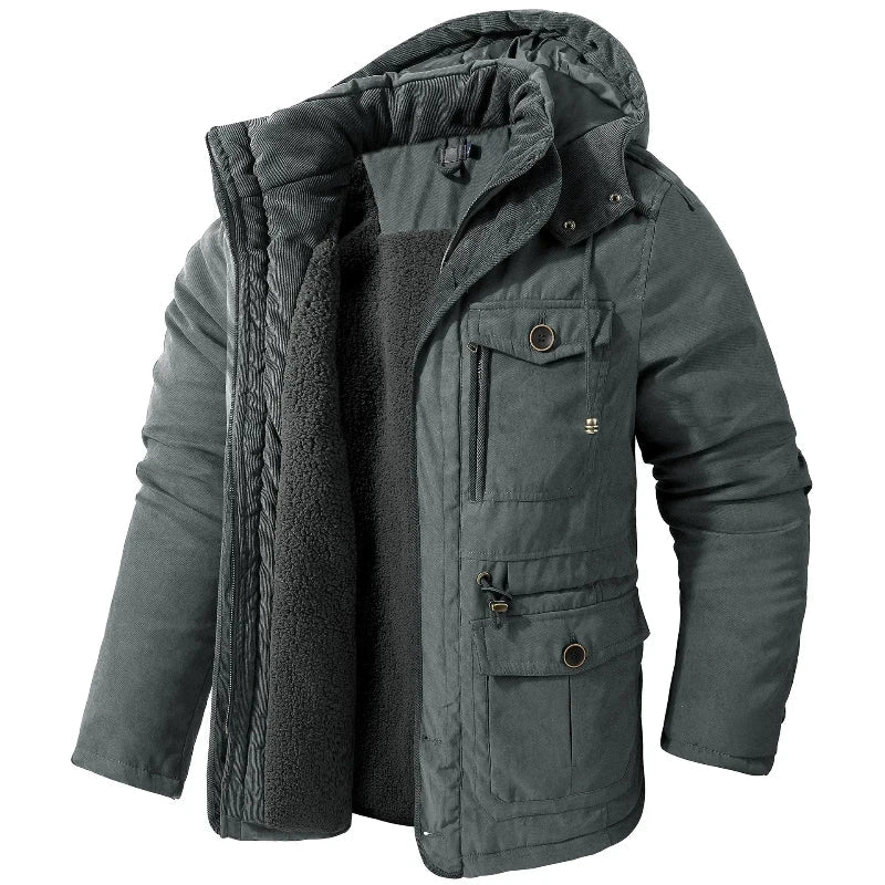 Mason | Herren Parka mit Kapuze und Taschen 3